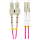 Lanberg FO-LUSU-MD41-0020-VT Cable de fibra óptica e InfiniBand 2 m 2x LC 2x SC LC/SC Rosa