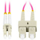 Lanberg FO-LUSU-MD41-0020-VT Cable de fibra óptica e InfiniBand 2 m 2x LC 2x SC LC/SC Rosa