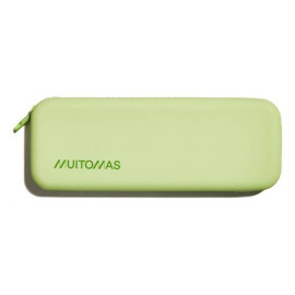 Muitomas SILPENCASEGN caja de lápices Estuche suave Silicona Verde