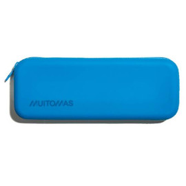 Muitomas SILPENCASEBL caja de lápices Estuche suave Silicona Azul ártico
