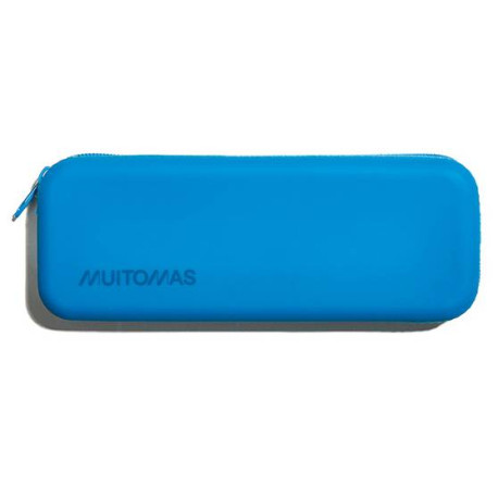 Muitomas SILPENCASEBL caja de lápices Estuche suave Silicona Azul ártico