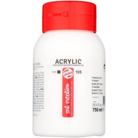 TALENS - TALENS ART CREATION PINTURA BOTE 750ML ACRÍLICO BLANCO DE TITANIO - 3574105M
