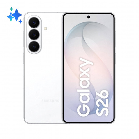 SAMSUNG - Samsung Galaxy S26 16 cm (6.3'') SIM doble Android 16.0 5G USB Tipo C 12 GB 512 GB 4300 mAh Blanco - SM-S942BZWHEUB