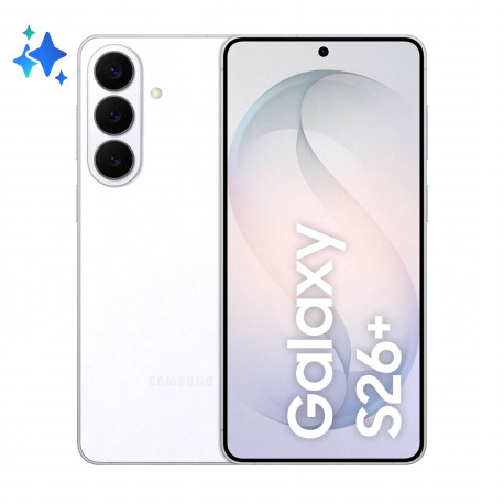 SAMSUNG - Samsung Galaxy S26+ 17 cm (6.7'') SIM doble Android 16.0 5G USB Tipo C 12 GB 512 GB 4900 mAh Blanco - SM-S947BZWGEUE