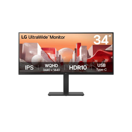 LG - LG 34BA75QE-B pantalla para PC 86,4 cm (34'') 3440 x 1440 Pixeles Wide Quad HD LCD Negro - 34BA75QE-B.AEU