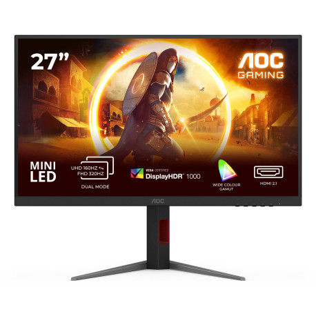 AOC - AOC G4 U27G4XM pantalla para PC 68,6 cm (27'') 3840 x 2160 Pixeles 4K Ultra HD LED Negro, Rojo - U27G4XM