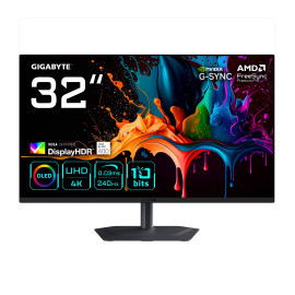 GIGABYTE - GIGABYTE MO32U2 Monitor Gaming OLED 32” 4K UHD - 3840 x 2160, 240Hz