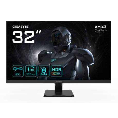GIGABYTE GS32QA Monitor Gaming 32” QHD - 2560 x 1440, 180Hz, 1ms, 300 cd/m², FreeSync