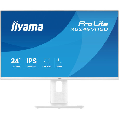 iiyama ProLite XB2497HSU-W1 pantalla para PC 60,5 cm (23.8'') 1920 x 1080 Pixeles Full HD LED Blanco