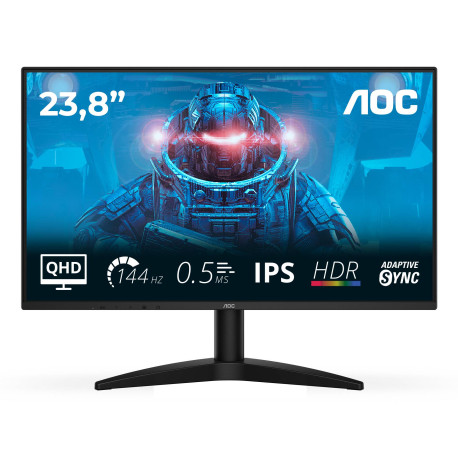 AOC B3 Q24B36X pantalla para PC 60,5 cm (23.8'') 2560 x 1440 Pixeles Quad HD LED Negro