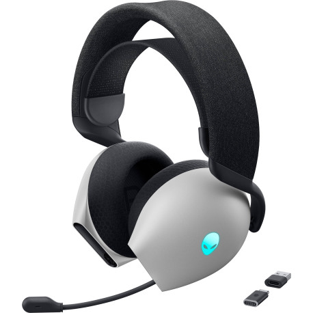 Alienware AW725H Auriculares Inalámbrico y alámbrico Diadema Juego USB Tipo C Bluetooth Negro, Blanco
