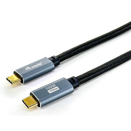 Equip 128359 Cable USB 3.2 Gen 2 C a C, M/M, 3,0m, PD100W , 4K/60Hz, 10Gbps, Negro