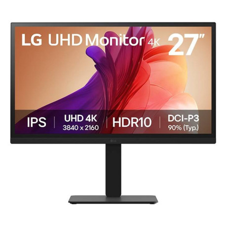 LG 27BA45U-B pantalla para PC 68,6 cm (27'') 3840 x 2160 Pixeles 4K Ultra HD Negro