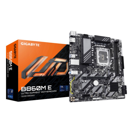 GIGABYTE B860M E Placa Base - Procesadores Intel Core Ultra Series, VRM de 4+1+2 fases