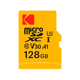 KODAK UHS-I U3 V30 A1 128GB / TARJETA DE MEMORIA MICROSD + ADAPTADOR SD