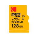 KODAK UHS-I U3 V30 A1 128GB / TARJETA DE MEMORIA MICROSD + ADAPTADOR SD