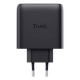 Trust Maxo Cargador GaN USB-C de 2 puertos de 65 W - Negro