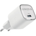 Anker A2699G21 cargador de dispositivo móvil Universal Plata, Blanco Corriente alterna Carga rápida Interior