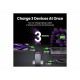 Ugreen Nexode Pro EU 3-Port GaN PD Fast Charger With USB-C Cable Universal Negro, Gris Corriente alterna Carga rápida Interior
