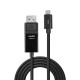 Lindy 43343 adaptador de cable de vídeo 3 m USB Tipo C DisplayPort Negro