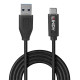 Lindy 36970 cable USB USB 3.2 Gen 2 (3.1 Gen 2) 0,5 m USB A USB C Negro
