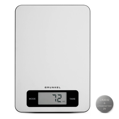 Grunkel BC-COOKXT báscula de cocina Acero inoxidable Encimera Rectángulo Báscula electrónica de cocina