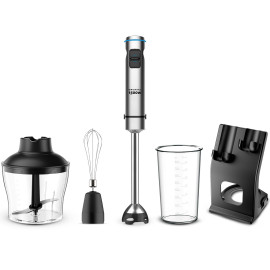 Grunkel BM-1500SET batidora Batidora de mano 1500 W Acero inoxidable, Negro