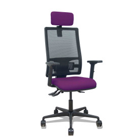 Silla Bormate asincro malla negra asiento bali morado - 405ASM840B760B2B68R6
