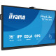 iiyama TE7513A-B2AG pantalla de señalización 190,5 cm (75'') Wifi 500 cd / m² 4K Ultra HD