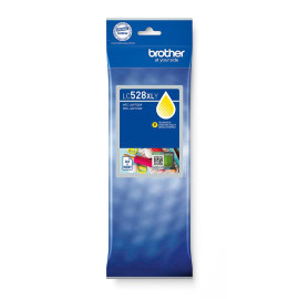BROTHER - Brother LC528XLY Yellow Ink Cartridge cartucho de tinta 1 pieza(s) Original Ultra High Yield Amarillo - LC528XLY