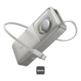 POWER BANK RETRACTCABLE 10KMAH 30W