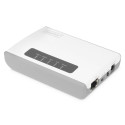 Digitus Servidor de red multifunción inalámbrico USB 2.0 de 2 puertos, 300 Mbps - dn-13024