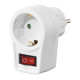 Hama 00223212 adaptador de enchufe eléctrico Tipo F Blanco