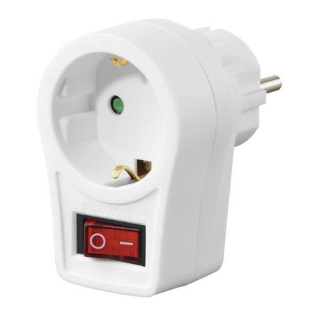 Hama 00223212 adaptador de enchufe eléctrico Tipo F Blanco