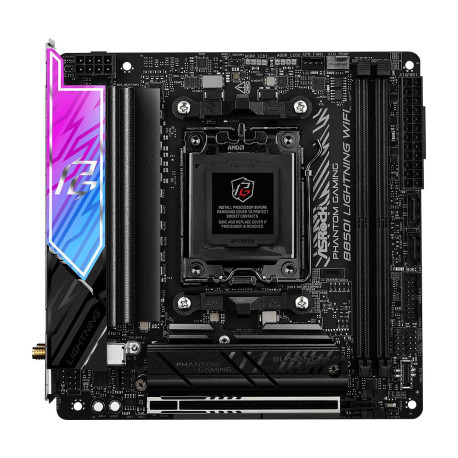 ASROCK - Asrock Phantom Gaming B850I Lightning WiFi AMD B850 Zócalo AM5 mini ITX - B850I LIGHTNING WIFI