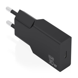 AISENS Cargador Ultra Delgado GaN 30W, 1xUSB-C PD3.0, Negro