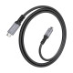 AISENS Cable USB4 Gen3x2 Aluminio 40Gbps 8K@60Hz 5A 48V 240W E-Mark, Tipo USB-C/M-USB-C/M, Negro, 1.5m