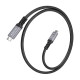 AISENS Cable USB4 Gen3x2 Aluminio 40Gbps 8K@60Hz 5A 48V 240W E-Mark, Tipo USB-C/M-USB-C/M, Negro, 1.0m