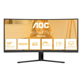 AOC B3 CU34B3E pantalla para PC 86,4 cm (34'') 3440 x 1440 Pixeles Wide Quad HD LED Negro