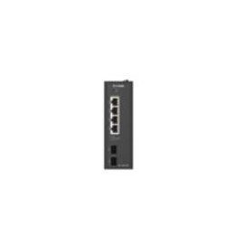 D-Link DIS-100G-06P switch No administrado L2 Gigabit Ethernet (10/100/1000) Energía sobre Ethernet (PoE) DIN rail Negro