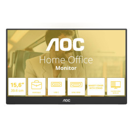 AOC 16T20E2 monitor o TV portátil Monitor portátil Negro 39,6 cm (15.6'') LED 1920 x 1080 Pixeles
