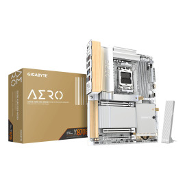 GIGABYTE X870E AERO X3D WOOD Placa Base - Compatible con procesadores AMD