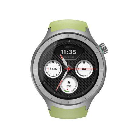 Motorola Moto Watch 3,63 cm (1.43'') OLED 47 mm Digital Pantalla táctil Plata GPS (satélite)