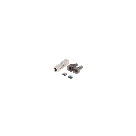 CONECTOR LANBERG ADAPTADOR 2X RJ45 CAT6A FTP PLUG 8P8C TOOL-LESS