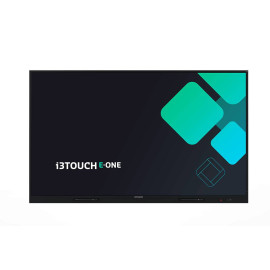 i3-Technologies i3TOUCH E-ONE pizarra blanca interactiva 165,1 cm (65'') 3840 x 2160 Pixeles Pantalla táctil Negro
