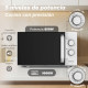 Grunkel MWG-25GRILL microondas Blanco, Negro Microondas con grill Encimera 25 L 850 W