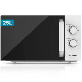 Grunkel MW-25EASY microondas Blanco Solo microondas Encimera 25 L 850 W