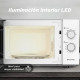 Grunkel MW-25EASY microondas Blanco Solo microondas Encimera 25 L 850 W