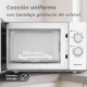 Grunkel MW-25EASY microondas Blanco Solo microondas Encimera 25 L 850 W