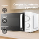 Grunkel MW-25EASY microondas Blanco Solo microondas Encimera 25 L 850 W